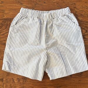 Kids Blue and White Striped Shorts